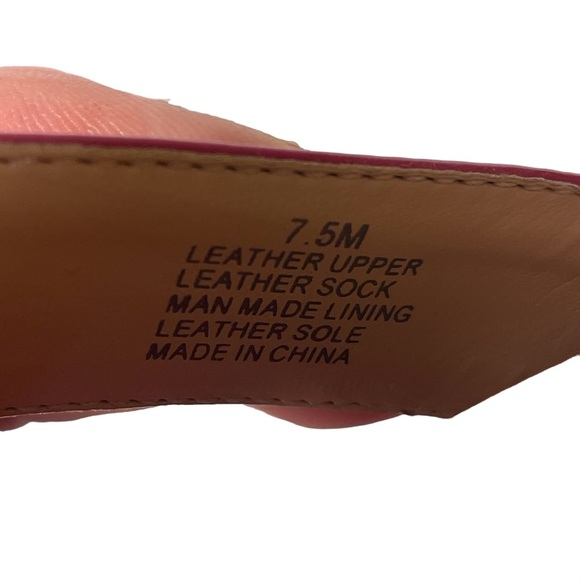 Antonio Melani Hot Pink Patent Leather Strappy Slingback Heels Sandals Sz 7.5 - Picture 10 of 10